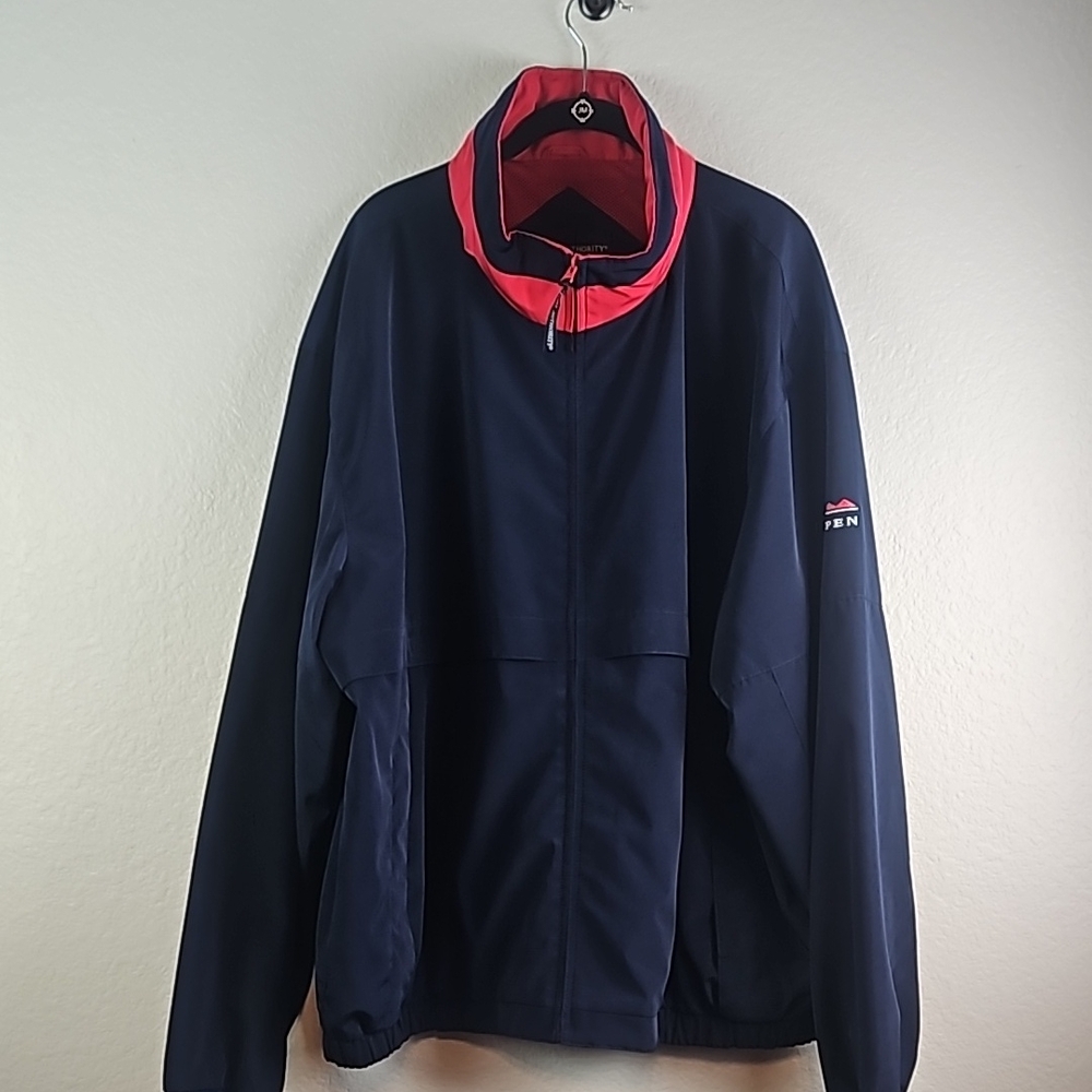 Port Authority | Men's Navy Vintage "FBR Open" Phoenix Zip Front Hood Jacket 3XL